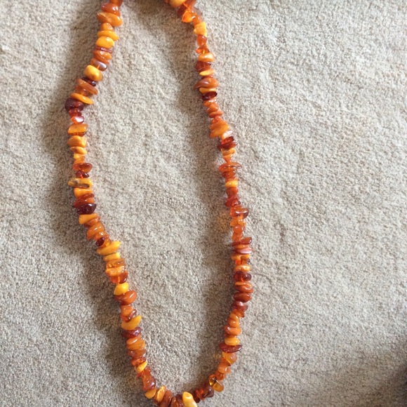 Baltic Amber necklace. Asymmetrical nuggets - Picture 2 of 5
